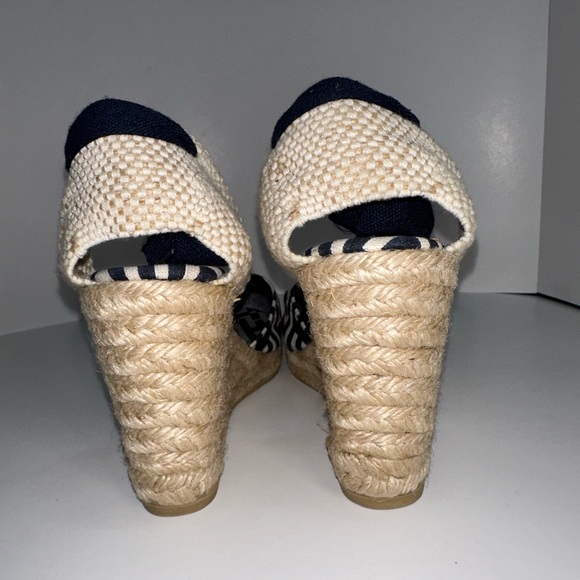 Tory Burch Black and White Wedges - Picture 6 of 11